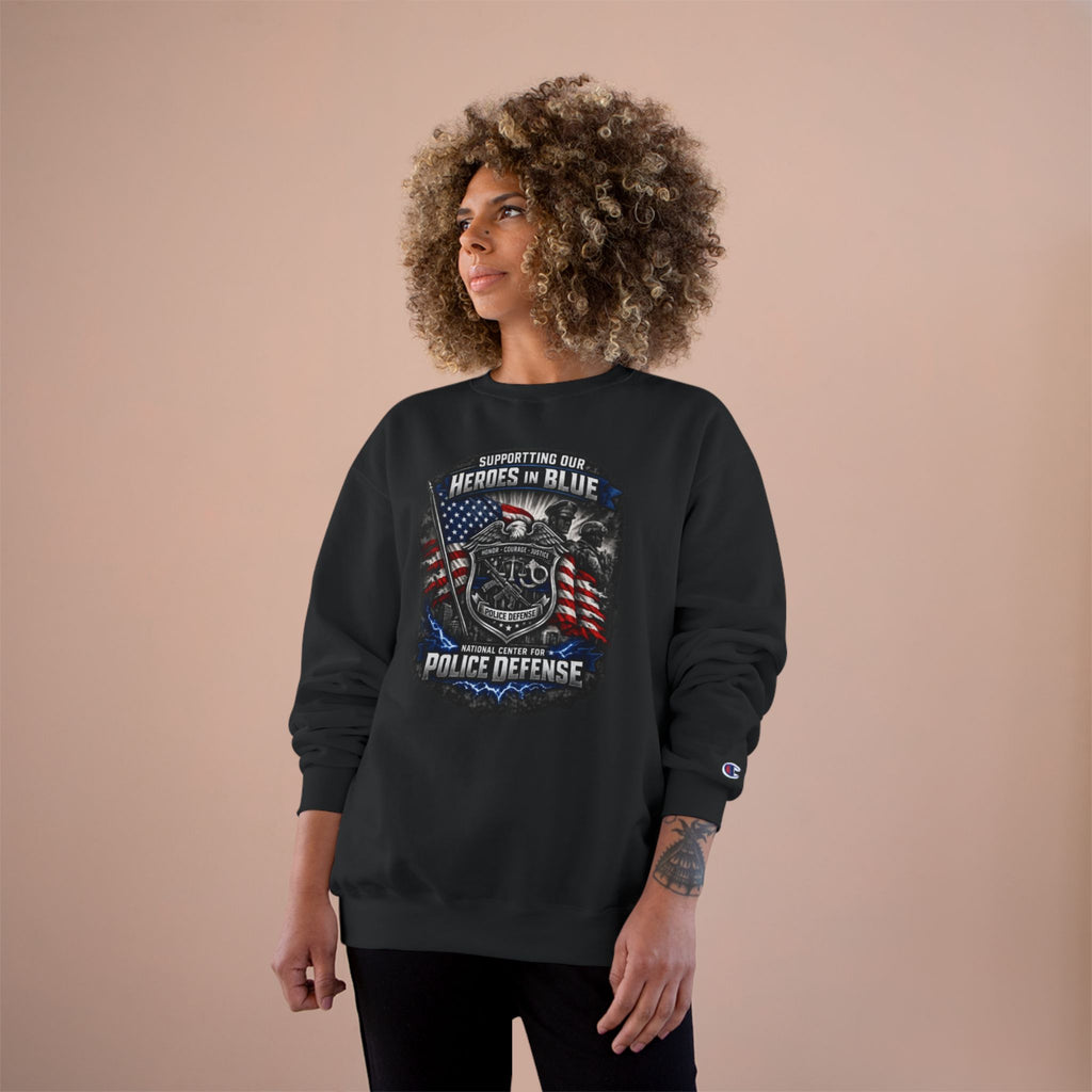 Police Defense 'Supporting the Heroes in Blue' Sweatshirt