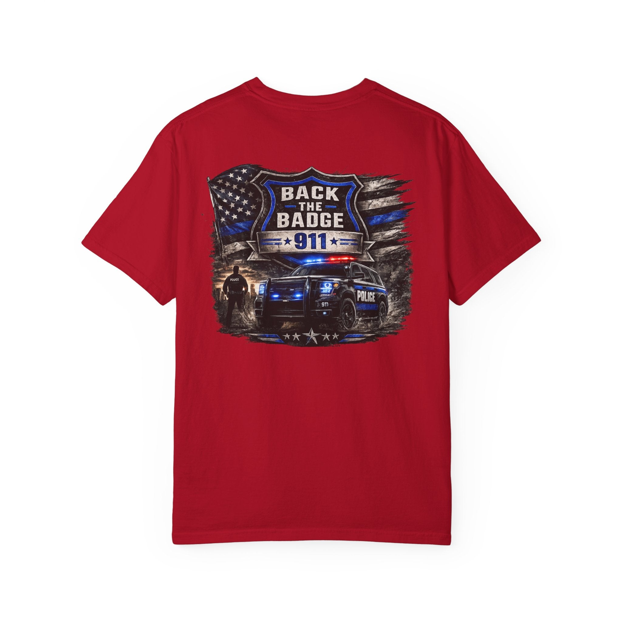 Back the Badge 911 Police Support T-Shirt