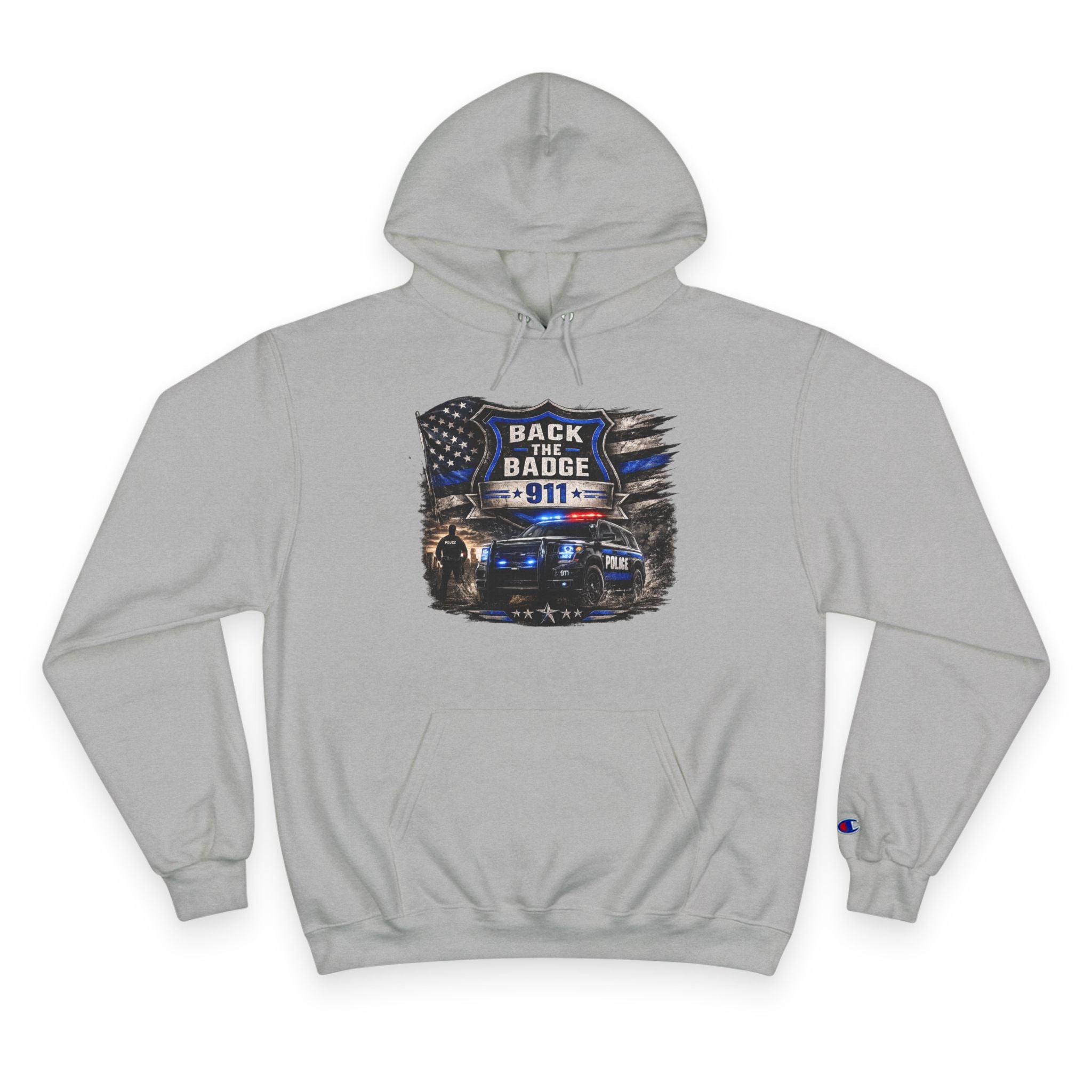 Back the Badge 911 Police Support Hoodie