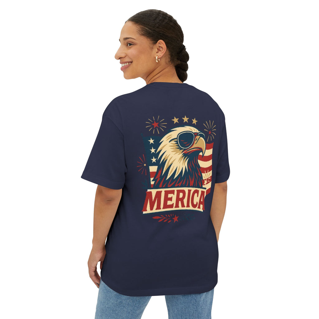 'Merica' Eagle American Flag Tee