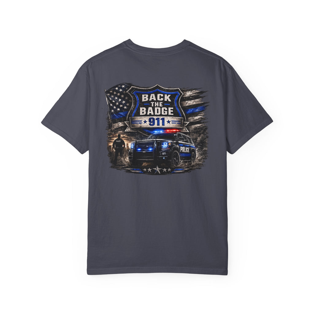 Back the Badge 911 Police Support T-Shirt