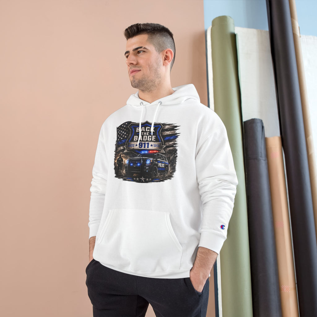 Back the Badge 911 Police Support Hoodie