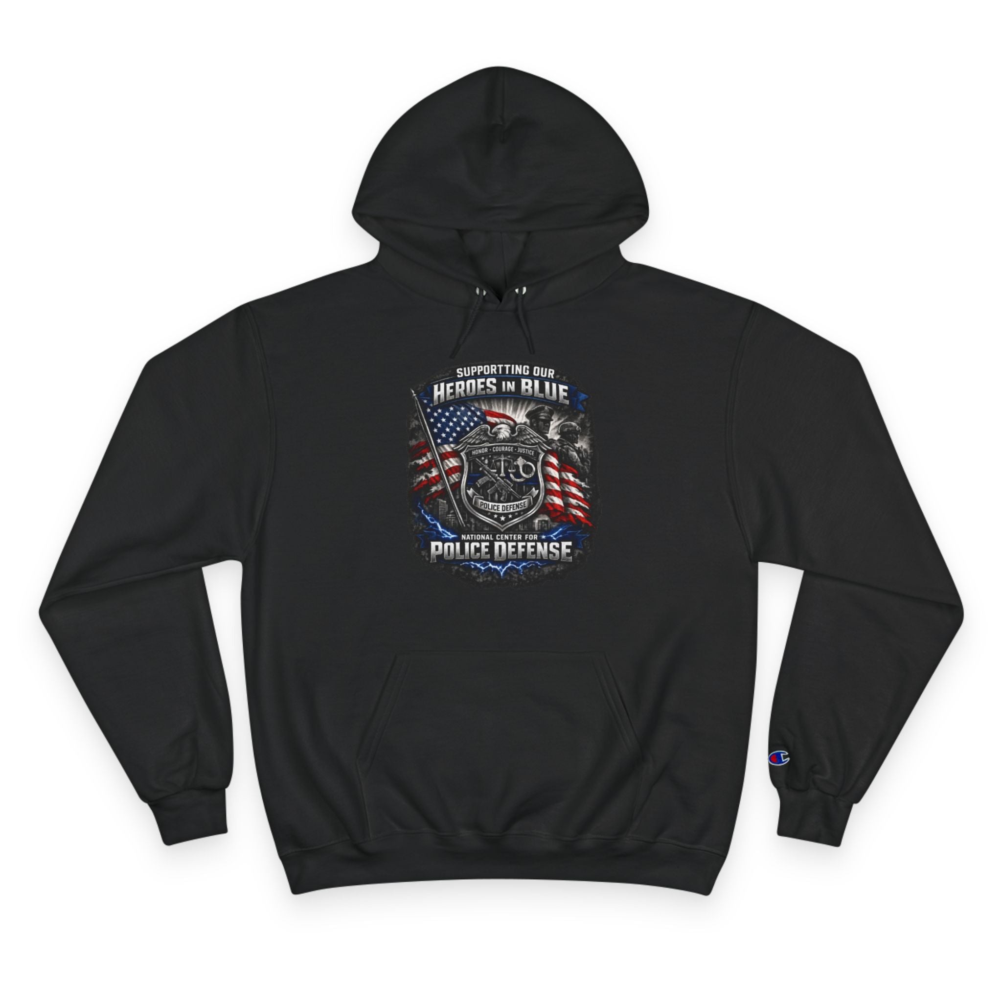 Police Defense "Heroes in Blue" Hoodie