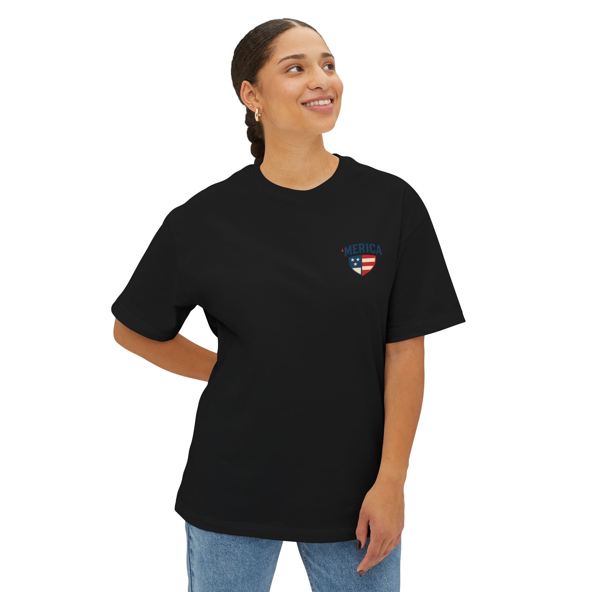 'Merica' Eagle American Flag Tee