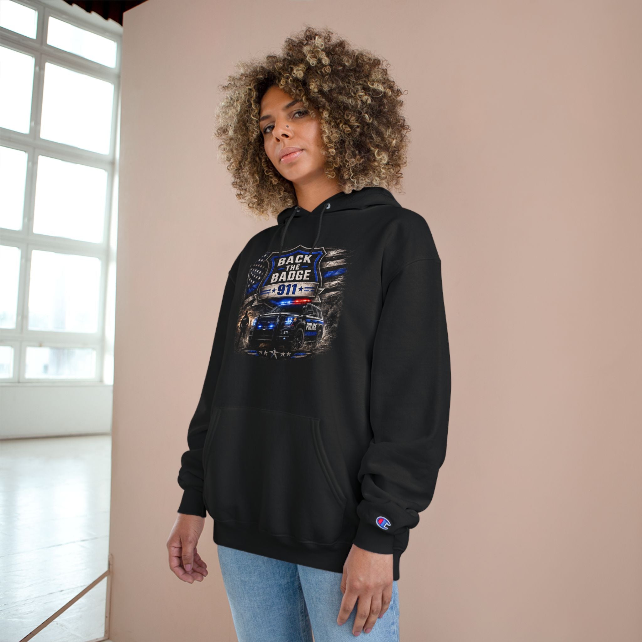 Back the Badge 911 Police Support Hoodie