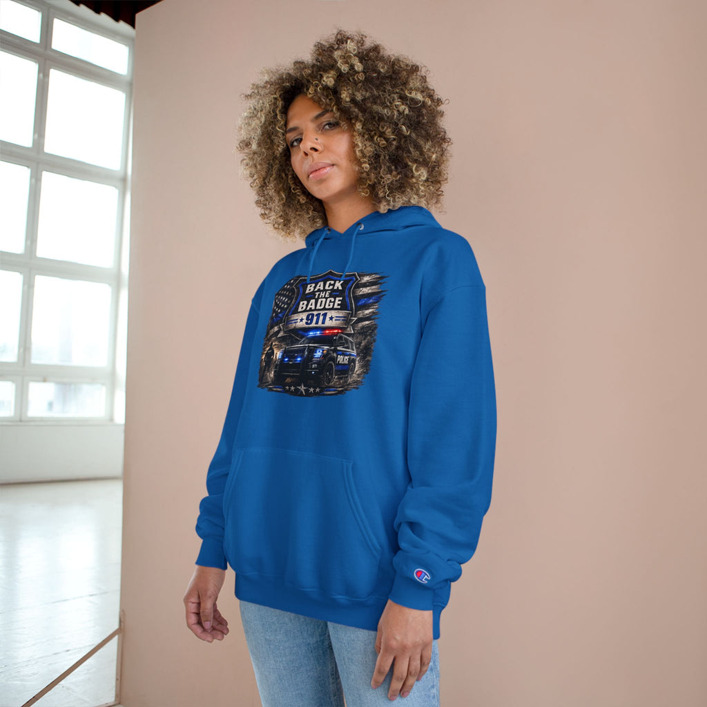 Back the Badge 911 Police Support Hoodie