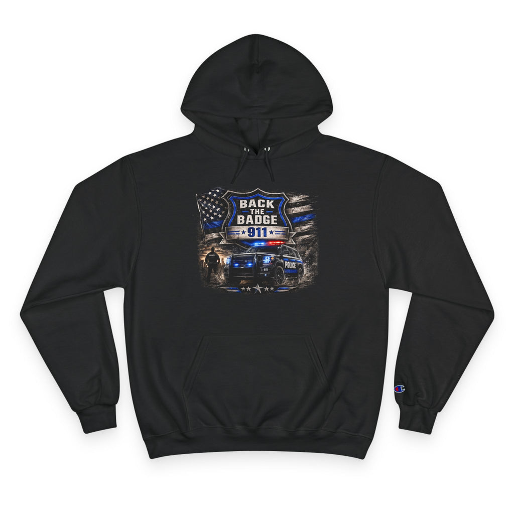 Back the Badge 911 Police Support Hoodie