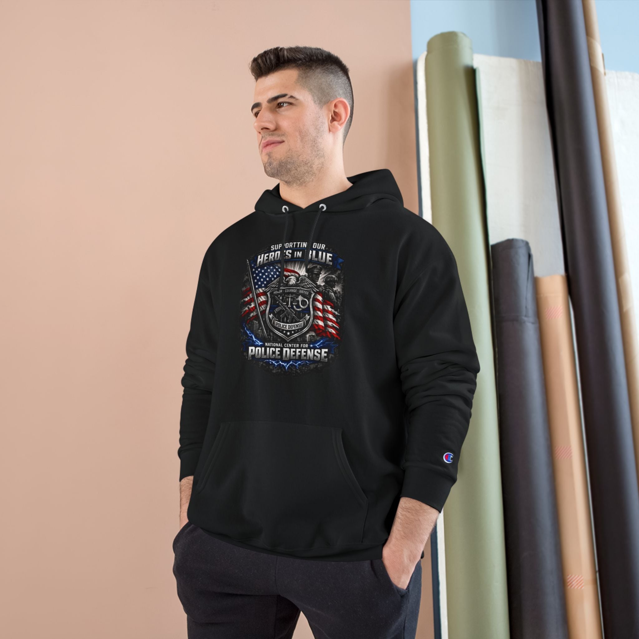 Police Defense "Heroes in Blue" Hoodie