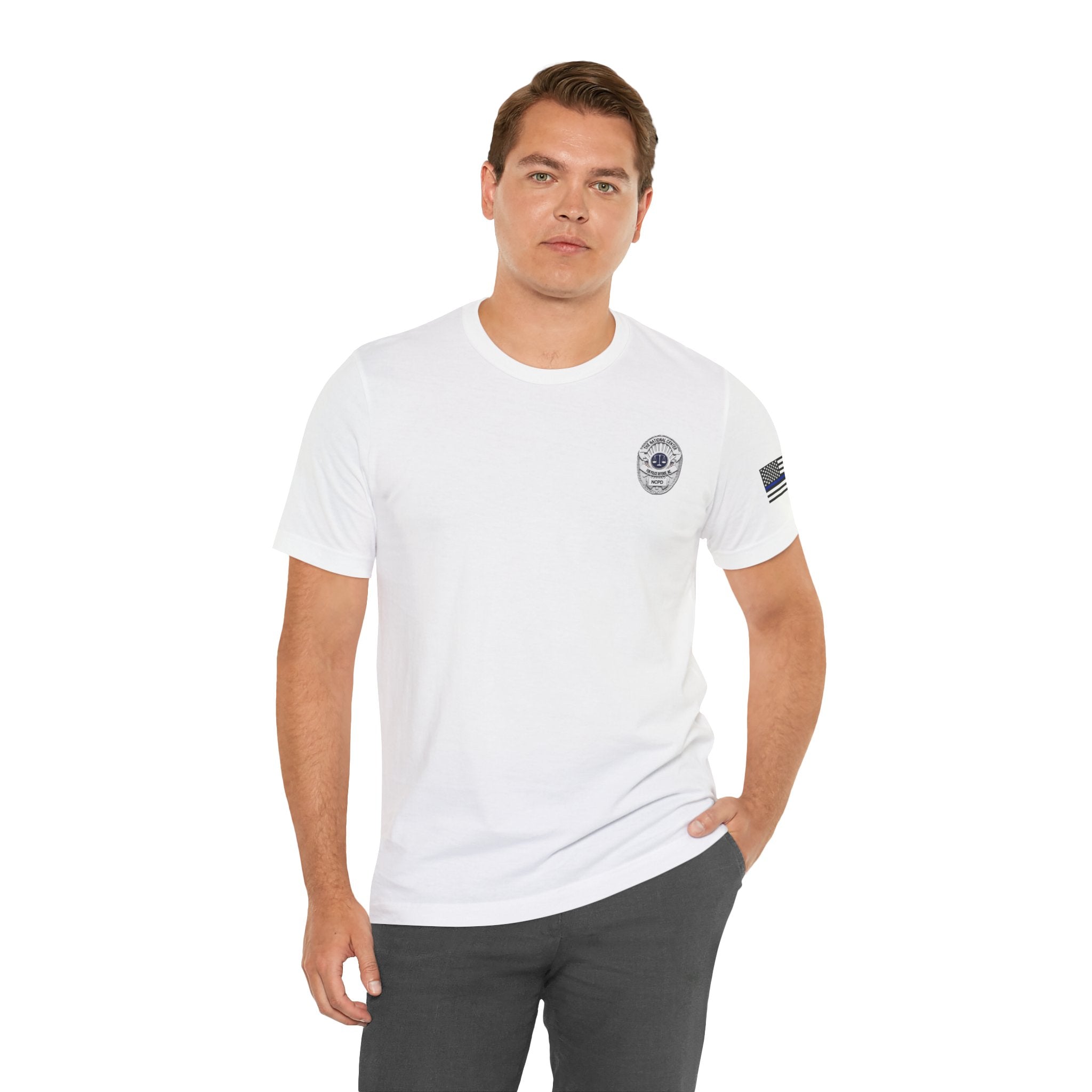 National Center for Police Defense Badge T-Shirt