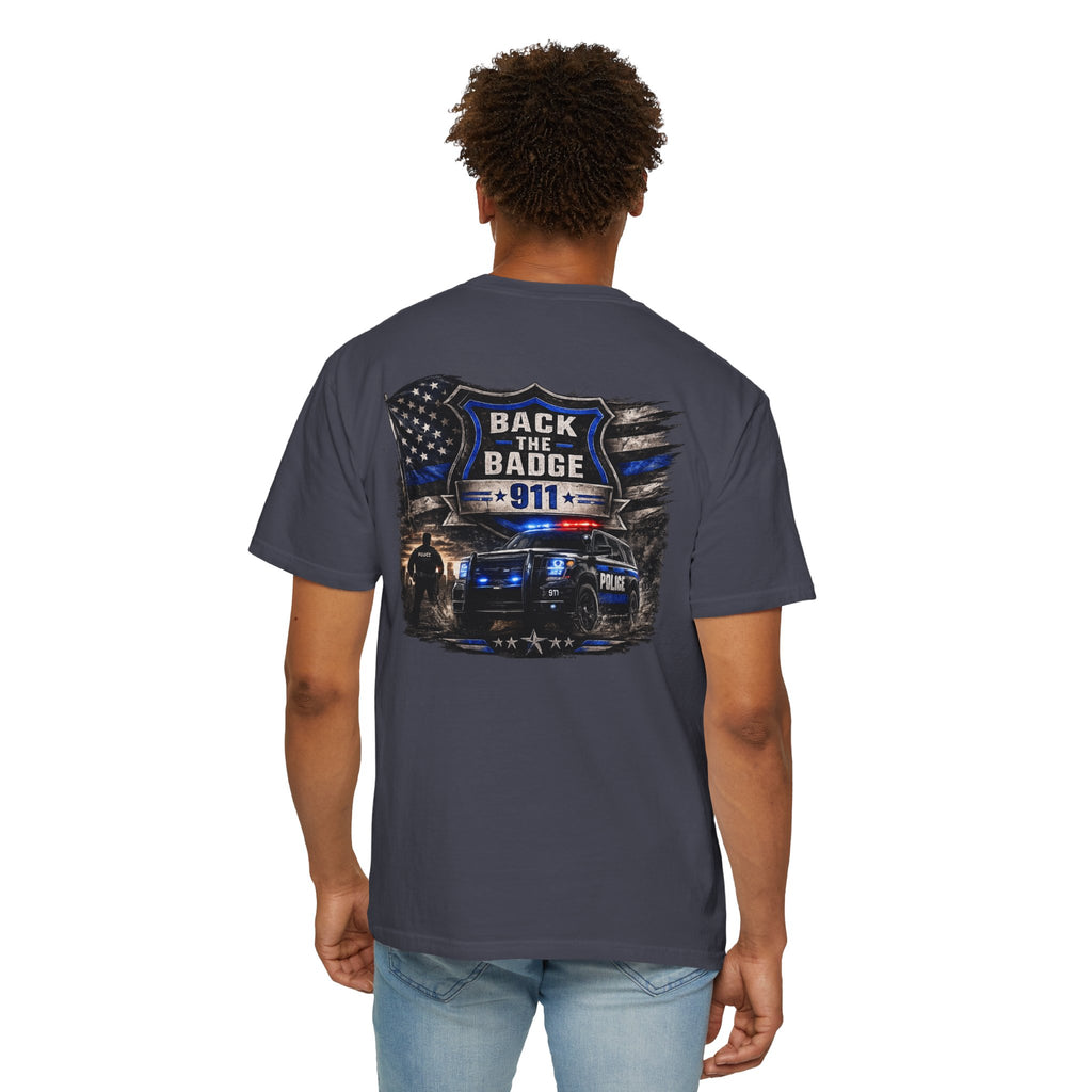 Back the Badge 911 Police Support T-Shirt