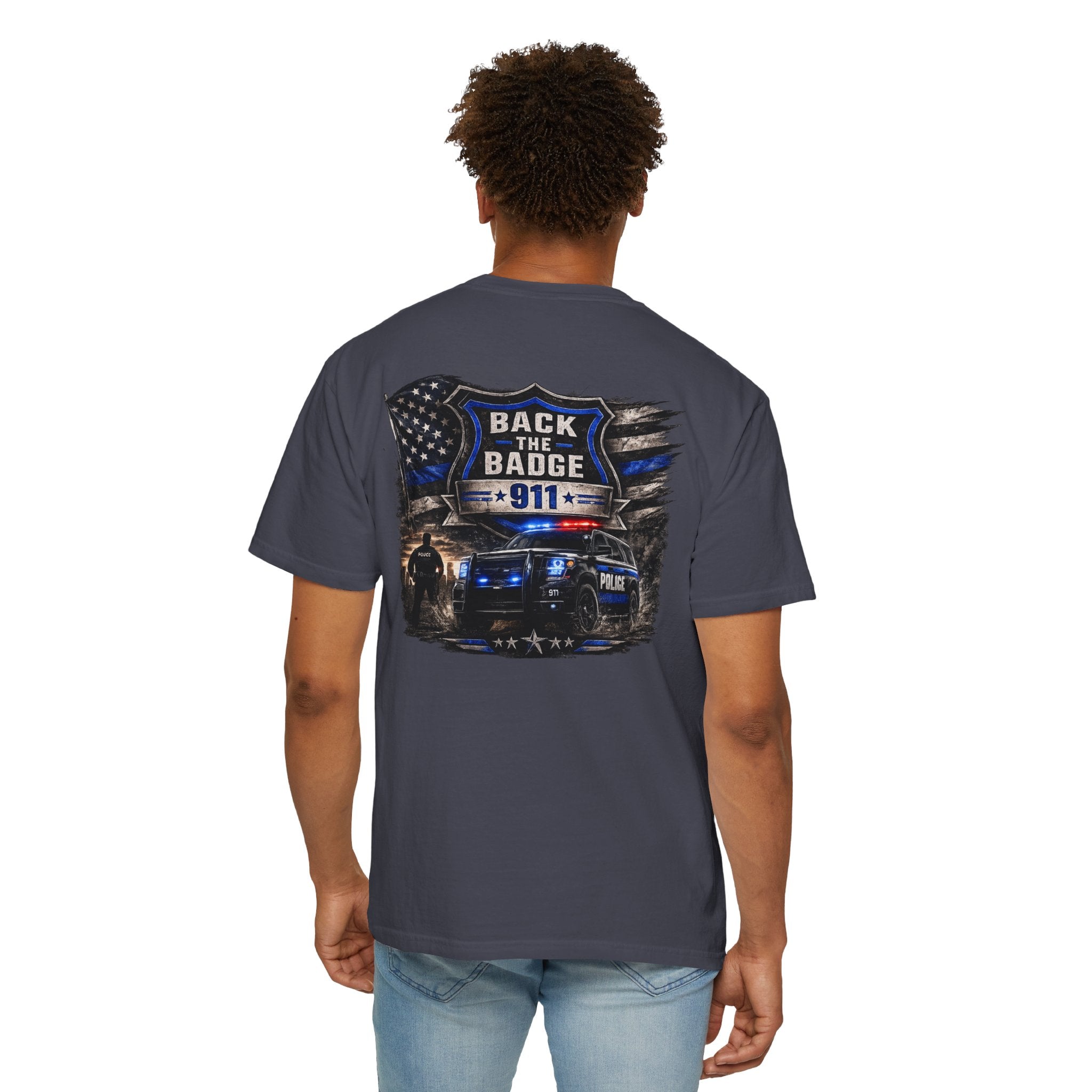 Back the Badge 911 Police Support T-Shirt