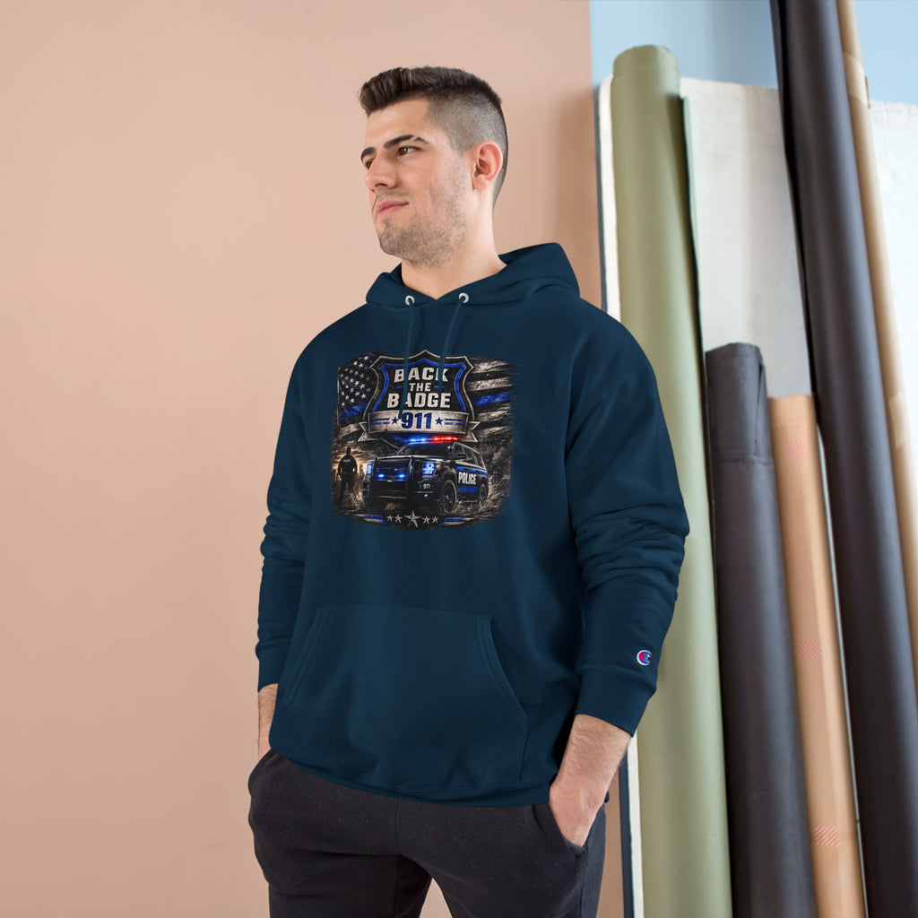 Back the Badge 911 Police Support Hoodie