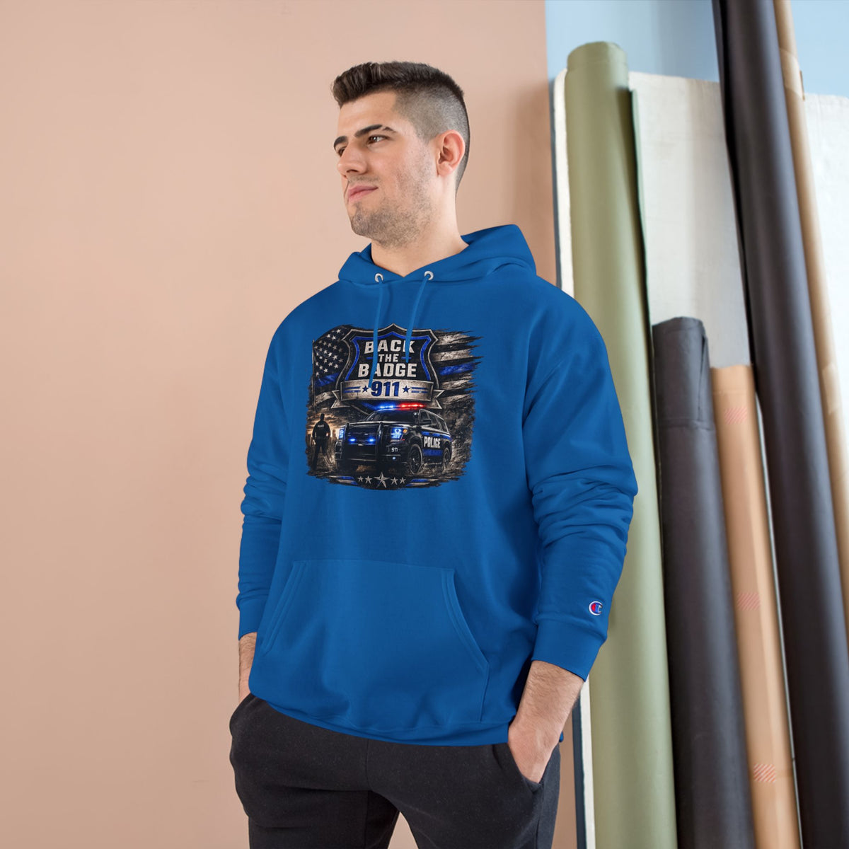 Back the Badge 911 Police Support Hoodie