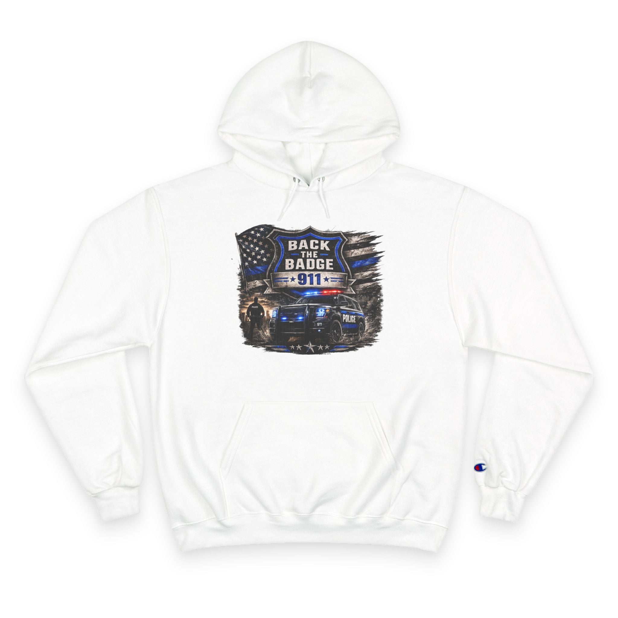 Back the Badge 911 Police Support Hoodie