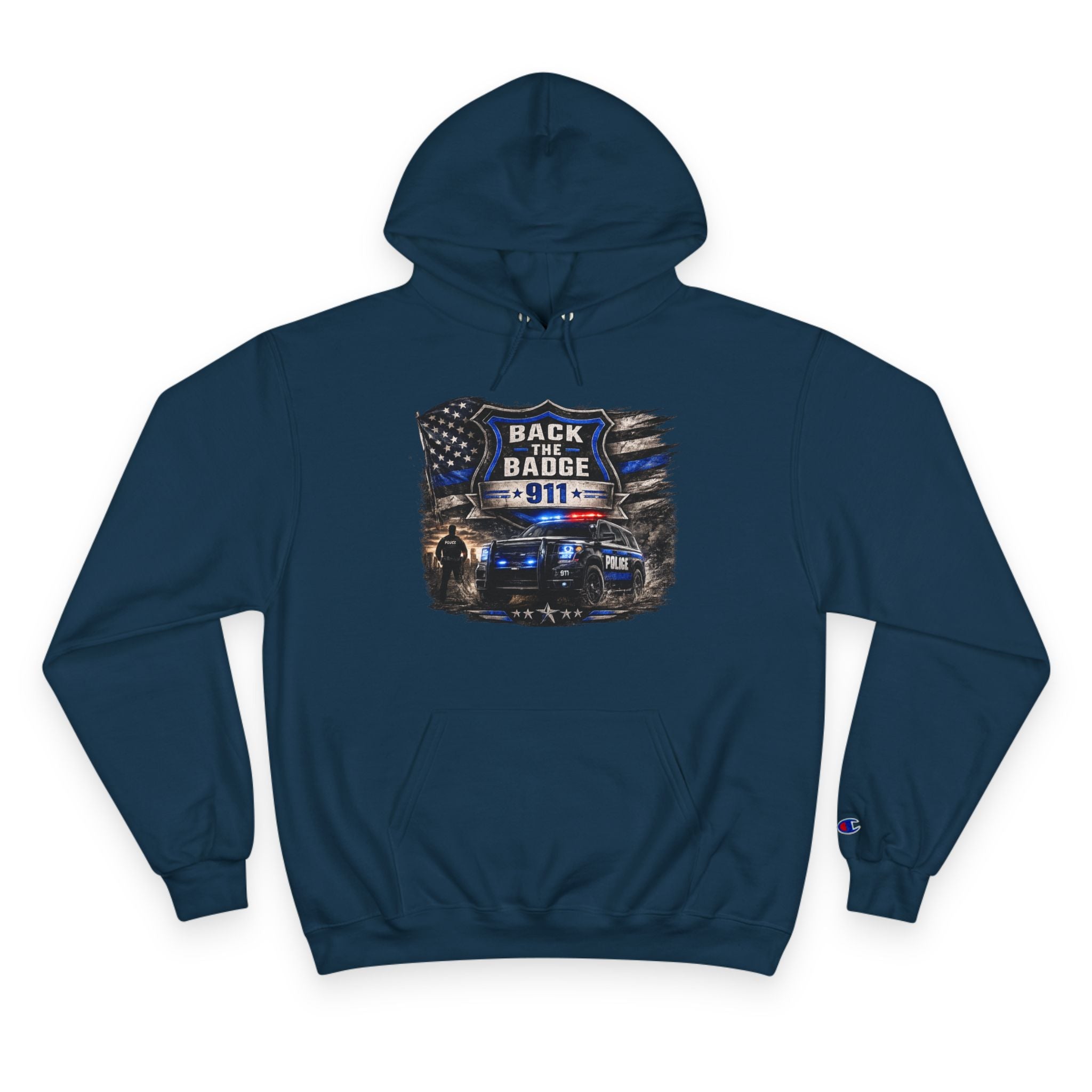 Back the Badge 911 Police Support Hoodie