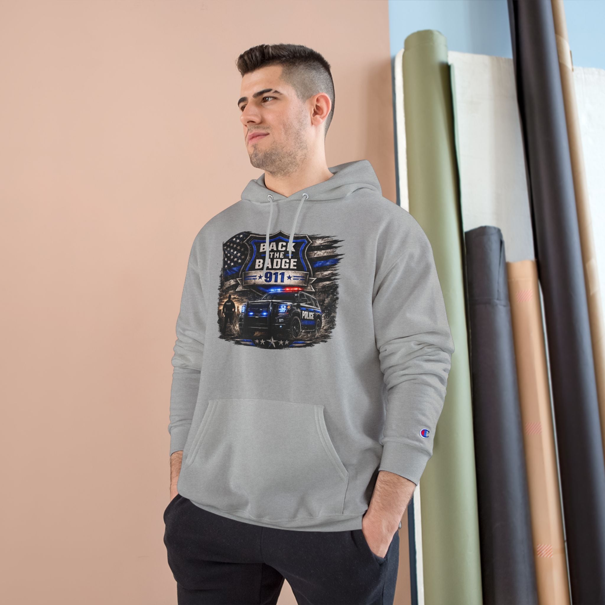 Back the Badge 911 Police Support Hoodie