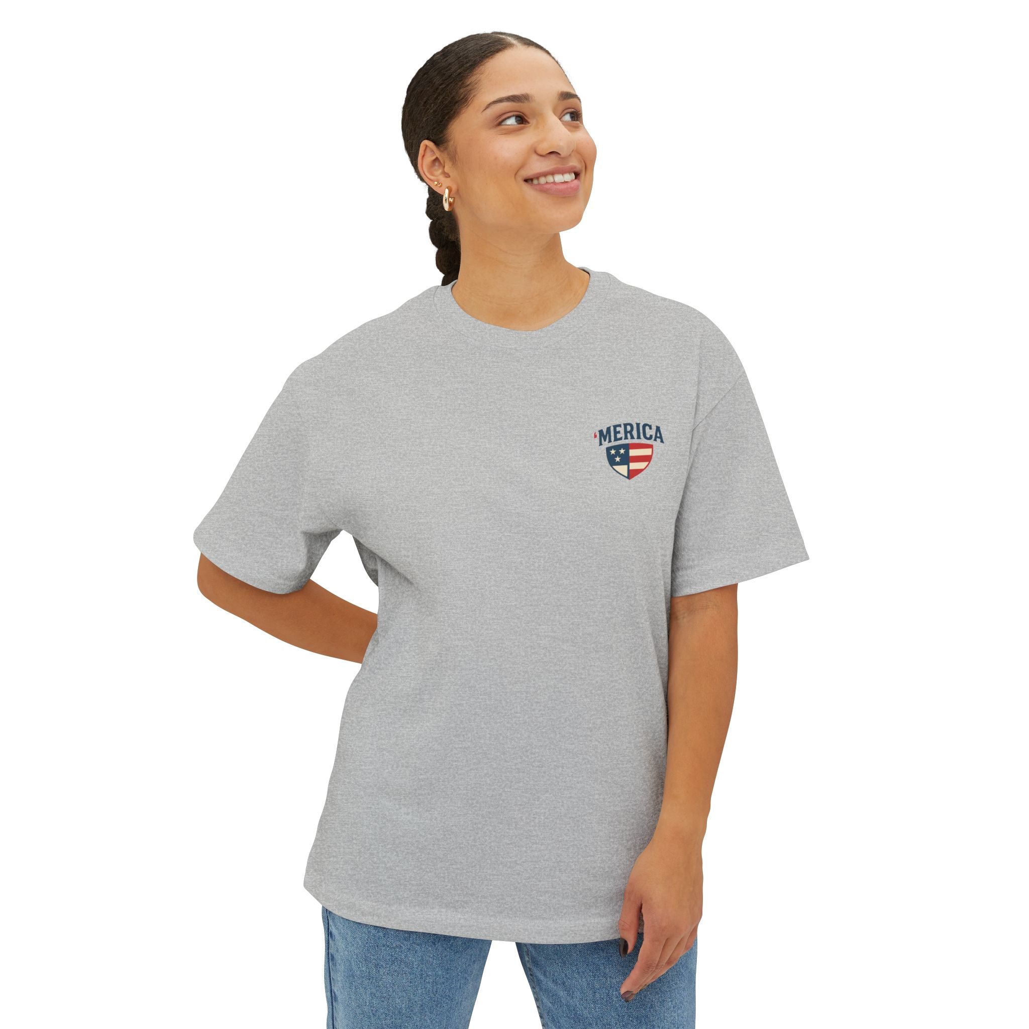 'Merica' Eagle American Flag Tee