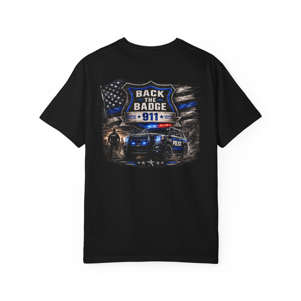 Back the Badge 911 Police Support T-Shirt