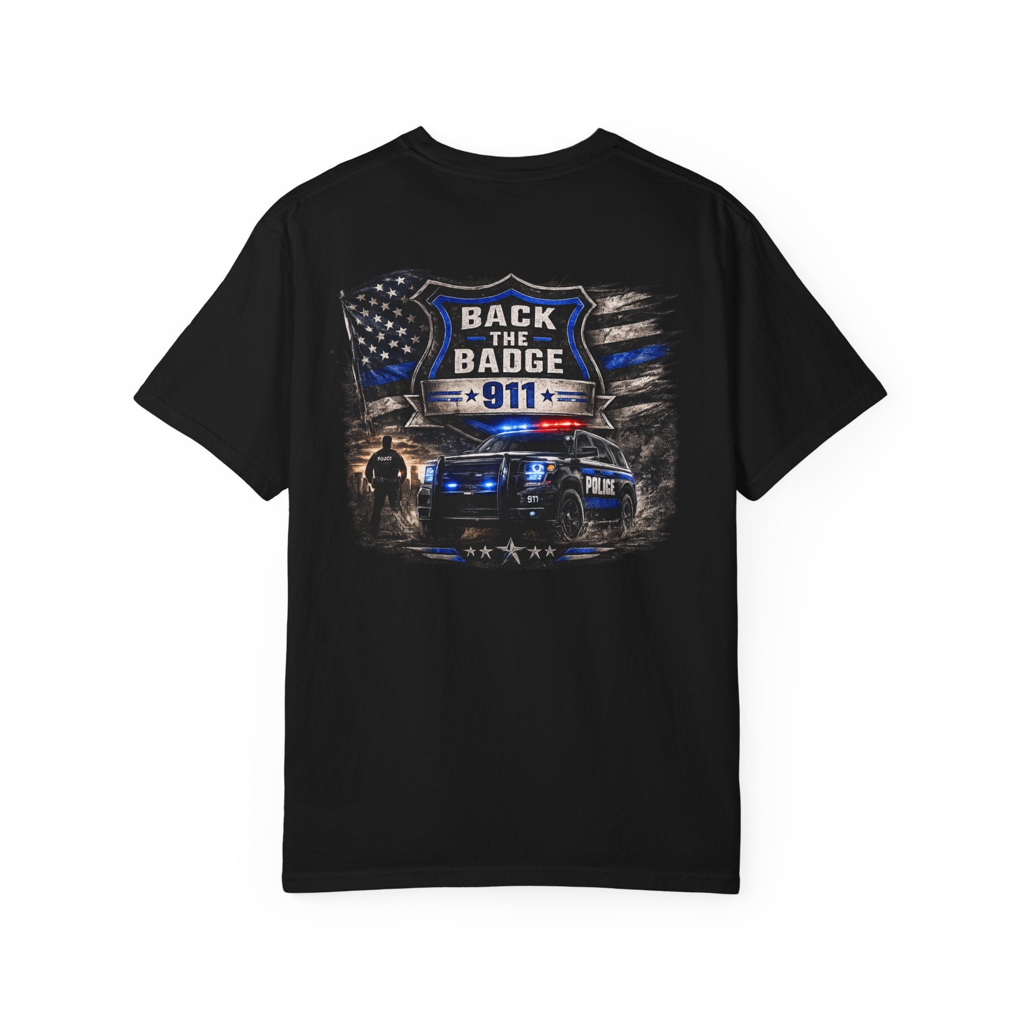 Back the Badge 911 Police Support T-Shirt
