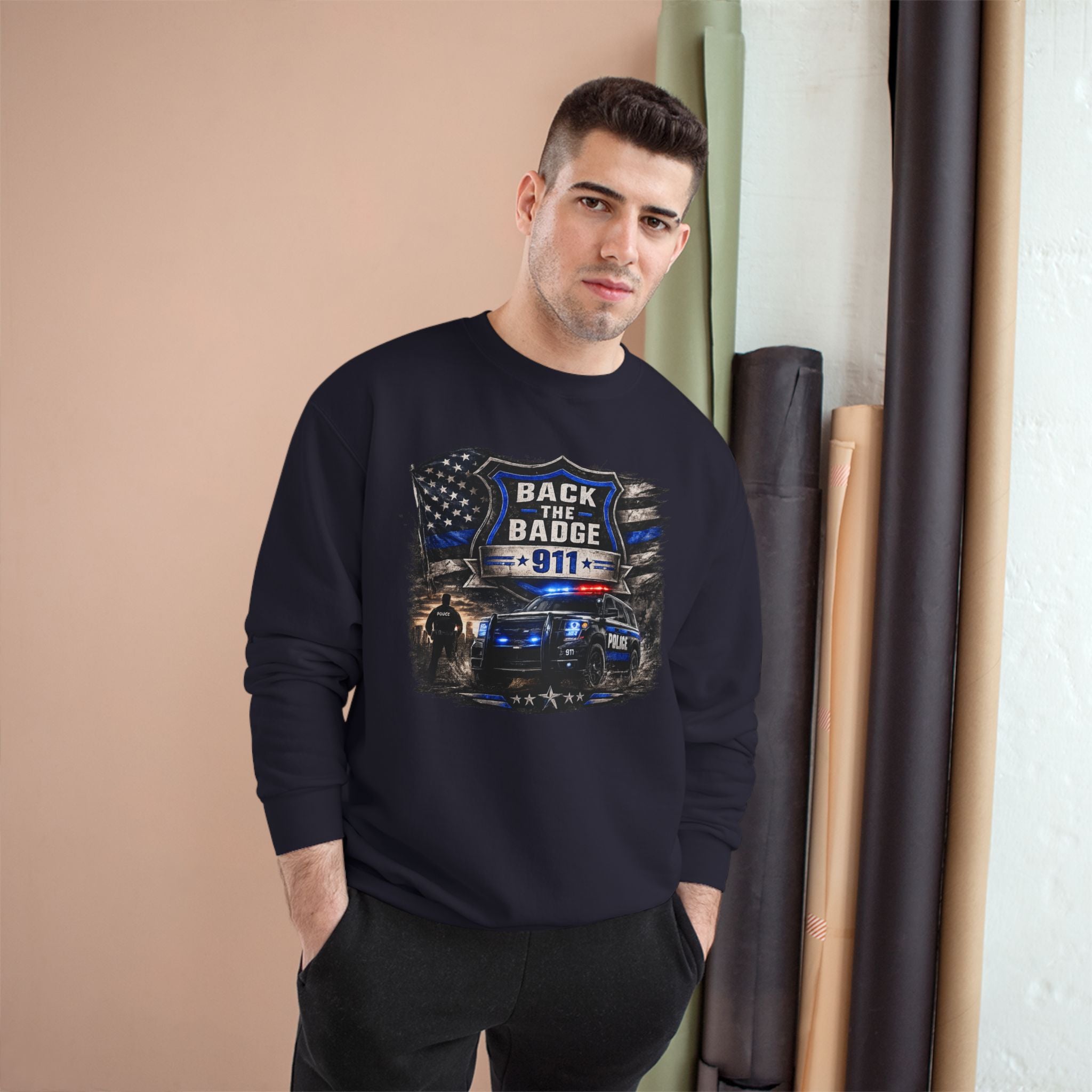 Back the Badge 9-1-1 Sweatshirt