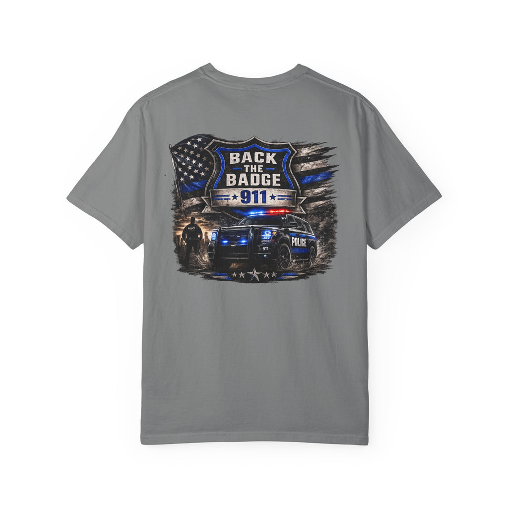 Back the Badge 911 Police Support T-Shirt