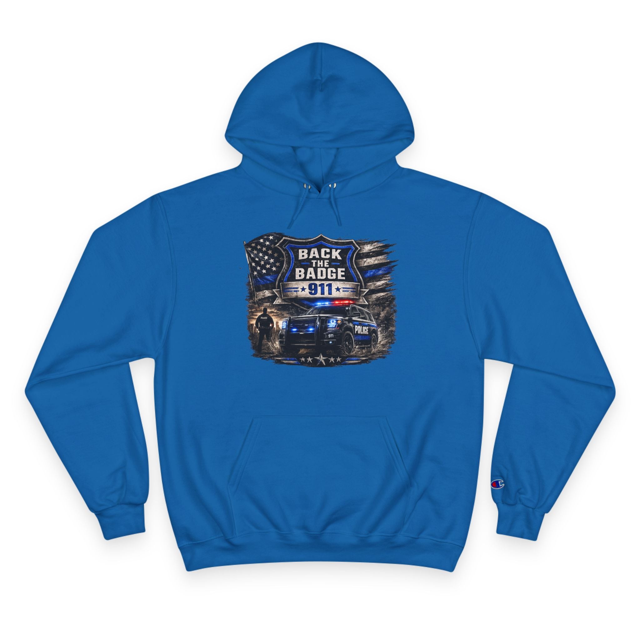 Back the Badge 911 Police Support Hoodie